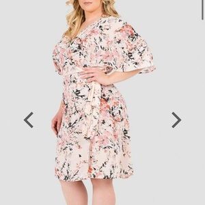 STANDARDS & PRACTICES Floral Wrap Dress
